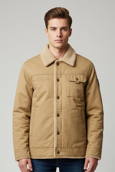 Jaqueta Masculina Classic Flanelada em Algodão / Outono/Inverno 2026