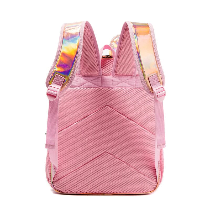 Kit Escolar para Menina com Lantejoulas Mochila, Lancheira e Estojo Infantil (Kit Escolar 4) Dm Stores