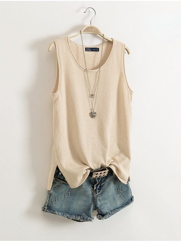 Blusa Regata Alana Dm Stores Bege M