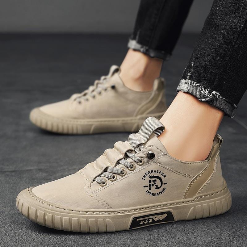 Tênis Comfort Titanium - Super Prático e Confortável Calçados (Tênis Masculino 8) Dm Stores 37 Bege