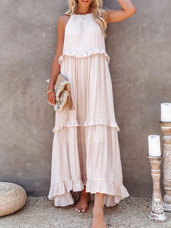 Vestido Vitoria Nova Coleção Roupas (Vestido 1) Dm Stores Nude P
