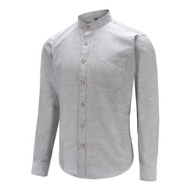 Camisa Social Masculina Gola Padre CAMISASOCICAL 001 Sr Alpha Cinza P 