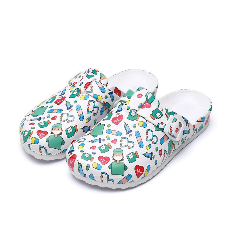 Chinelo Ortopédico Antiderrapante Impermeável | DryComfort Calçados (Chinelo Ortopédico 3) Dm Stores 36 Branco estampa Doutor 