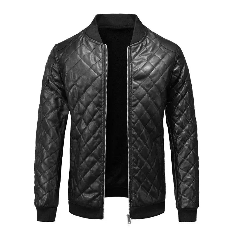 Jaqueta de Couro Masculina Race G1 - JAQUETA03 Sr Alpha Preto P 