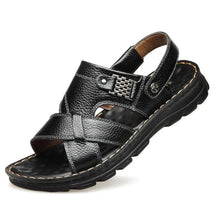 Sandália Ortopédica em Couro Legítimo Calçados (Sandália Masculina 6) Dm Stores 36 Preto 