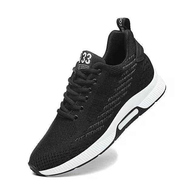 Tênis Masculino Respirável com Aumento de Altura MASCULINO - CALÇADOS - TENIS 10 Dm Stores Preto 37 