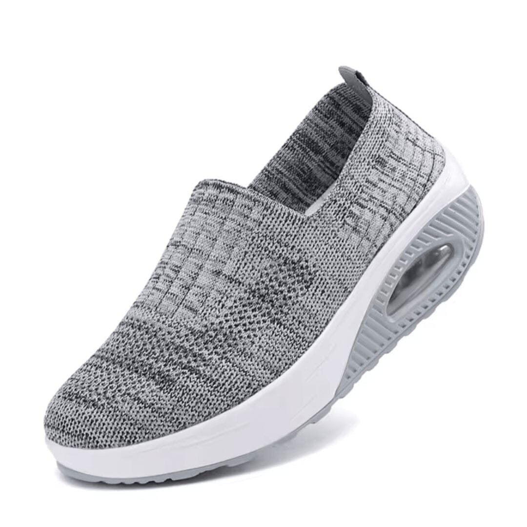 Tênis Ortopédico Feminino ComfortZen Tênis 12 Soul Sneakers Cinza Claro 33 